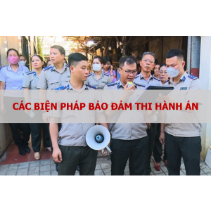 CÁC BIỆN PHÁP BẢO ĐẢM THI HÀNH ÁN DÂN SỰ