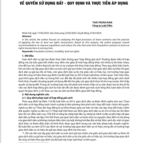 HỢP ĐỒNG GIẢ CÁCH TRONG CÁC GIAO DỊCH VỀ QUYỀN SỬ DỤNG ĐẤT – QUY ĐỊNH VÀ THỰC TIỄN ÁP DỤNG